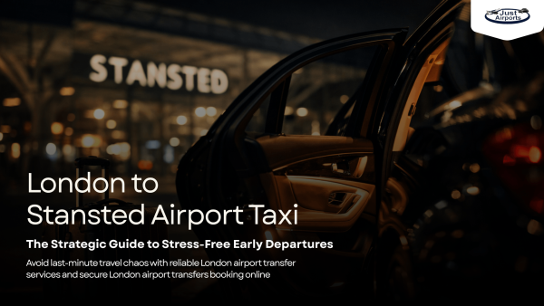 London to Stansted Airport taxi by JustAirports with premium airport transfer service for early departures by JustAirports