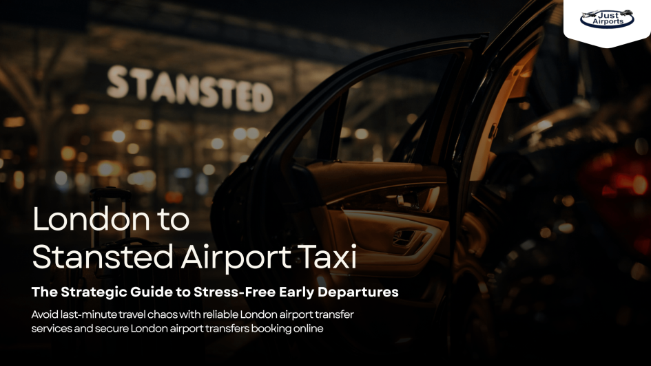 London to Stansted Airport taxi by JustAirports with premium airport transfer service for early departures by JustAirports