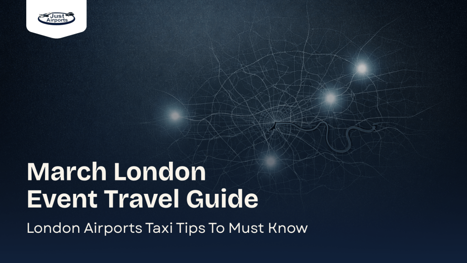 March London event travel guide with city map and London airports taxi tips by JustAirports